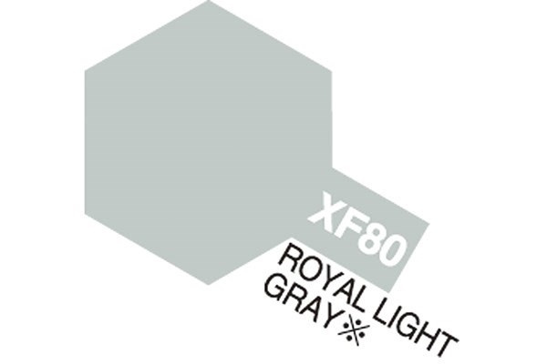TAMIYA Acrylic Mini XF-80 Royal Gray (Flat) i gruppen SPORT, FRITID & HOBBY / Hobby / Hobbyfarver / Tamiya / Vandbaseret hos TP E-commerce Nordic AB (A05869)