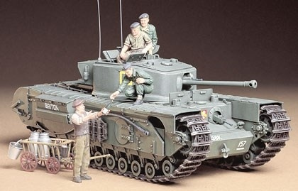 Tamiya 1/35 CHURCHILL TANK MKVII i gruppen SPORT, FRITID & HOBBY / Hobby / Plastik modeller / Militære køretøjer (land) hos TP E-commerce Nordic AB (A06315)