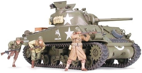 Tamiya 1/35 SHERMAN M4A3 75MM LATE i gruppen SPORT, FRITID & HOBBY / Hobby / Plastik modeller / Militære køretøjer (land) hos TP E-commerce Nordic AB (A06338)