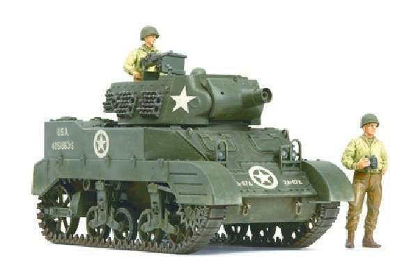 Tamiya 1/35 M8 Carriage w/3 figures i gruppen SPORT, FRITID & HOBBY / Hobby / Plastik modeller / Militære køretøjer (land) hos TP E-commerce Nordic AB (A06402)