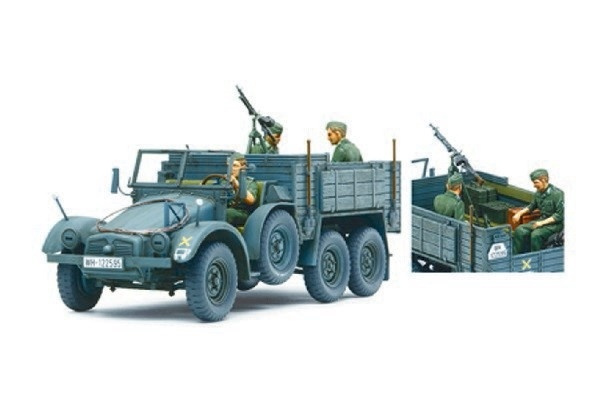 Tamiya 1/35 6x4 Krupp person carrier i gruppen SPORT, FRITID & HOBBY / Hobby / Plastik modeller / Militære køretøjer (land) hos TP E-commerce Nordic AB (A06493)