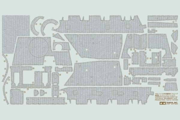 Tamiya 1/35 Brummbaer LP Zim Sheet i gruppen SPORT, FRITID & HOBBY / Hobby / Plastik modeller / Militære køretøjer (land) hos TP E-commerce Nordic AB (A06655)