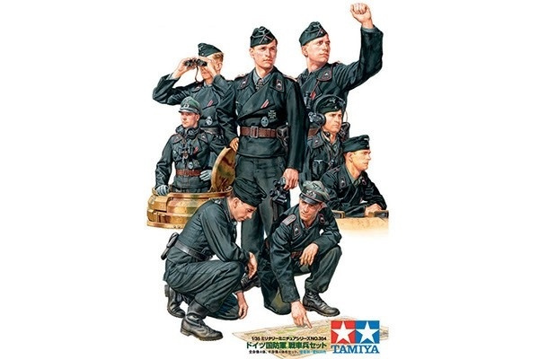 Tamiya 1/35 German Tank Crew Set i gruppen SPORT, FRITID & HOBBY / Hobby / Plastik modeller / Militære køretøjer (land) hos TP E-commerce Nordic AB (A06658)