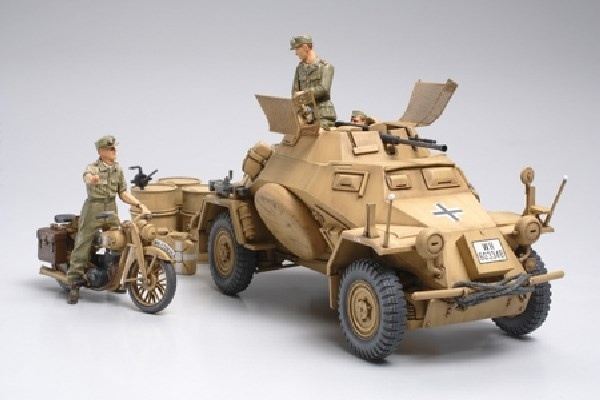 Tamiya 1/35 Sd.Kfz.222 North Africa i gruppen SPORT, FRITID & HOBBY / Hobby / Plastik modeller / Militære køretøjer (land) hos TP E-commerce Nordic AB (A06677)