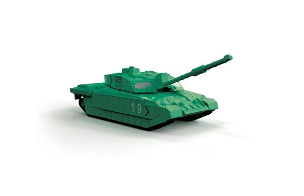 Airfix Quickbuild Challenger Tank - Green i gruppen SPORT, FRITID & HOBBY / Hobby / Plastik modeller / Startsæt/Gavesæt hos TP E-commerce Nordic AB (A06767)