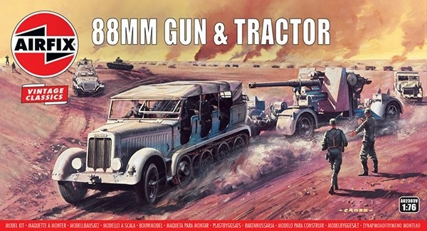 Airfix 88mm Flak Gun & Tractor i gruppen SPORT, FRITID & HOBBY / Hobby / Plastik modeller / Militære køretøjer (land) hos TP E-commerce Nordic AB (A06807)