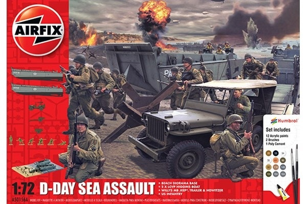 Airfix Sea Assault Gift Set 1:76 i gruppen SPORT, FRITID & HOBBY / Hobby / Plastik modeller / Startsæt/Gavesæt hos TP E-commerce Nordic AB (A06871)