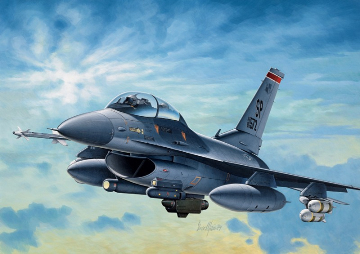 Italeri 1:72 F-16C/D NIGHT FALCON i gruppen SPORT, FRITID & HOBBY / Hobby / Plastik modeller / Fly & Helikoptere hos TP E-commerce Nordic AB (A07042)