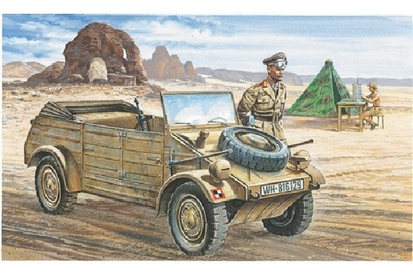 Italeri 1:35 VW Typ 82 KUBELWAGEN i gruppen SPORT, FRITID & HOBBY / Hobby / Plastik modeller / Militære køretøjer (land) hos TP E-commerce Nordic AB (A07058)