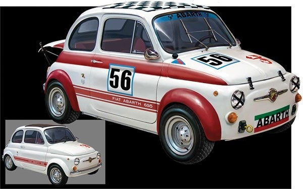 Italeri 1:12 FIAT Abarth 695SS i gruppen SPORT, FRITID & HOBBY / Hobby / Plastik modeller / Biler hos TP E-commerce Nordic AB (A07210)