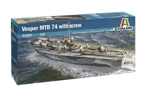 Italeri 1:35 Vosper 74 With Crew i gruppen SPORT, FRITID & HOBBY / Hobby / Plastik modeller / Skib hos TP E-commerce Nordic AB (A07284)