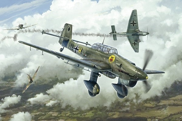 Italeri 1:48 Junkers JU-87B Stuka i gruppen SPORT, FRITID & HOBBY / Hobby / Plastik modeller / Fly & Helikoptere hos TP E-commerce Nordic AB (A07306)