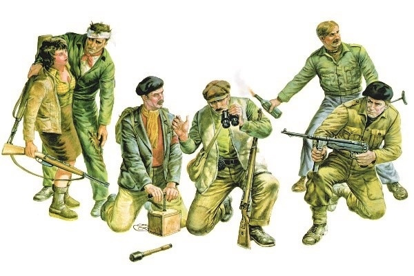 Italeri 1:35 Partisans i gruppen SPORT, FRITID & HOBBY / Hobby / Plastik modeller / Figurer hos TP E-commerce Nordic AB (A07315)