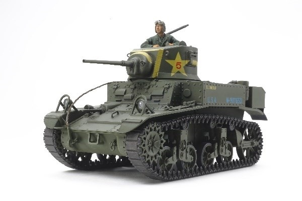 Tamiya 1/35 U.S. Light Tank M3 Stuart Late Production i gruppen SPORT, FRITID & HOBBY / Hobby / Plastik modeller / Militære køretøjer (land) hos TP E-commerce Nordic AB (A07352)