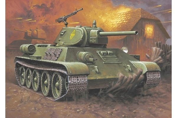 Revell 1:76 T-34/76 Modell 1940 i gruppen SPORT, FRITID & HOBBY / Hobby / Plastik modeller / Militære køretøjer (land) hos TP E-commerce Nordic AB (A07542)