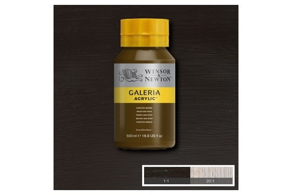 WINSOR Galeria Acrylic 500Ml Vandyke Brown 676 i gruppen SPORT, FRITID & HOBBY / Hobby / Mal & Tegn / Kunstnerfarver / Acryl hos TP E-commerce Nordic AB (A08834)