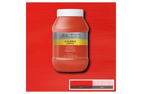 WINSOR Galeria Acrylic 1L Vermilion 682 i gruppen SPORT, FRITID & HOBBY / Hobby / Mal & Tegn / Kunstnerfarver / Acryl hos TP E-commerce Nordic AB (A08905)