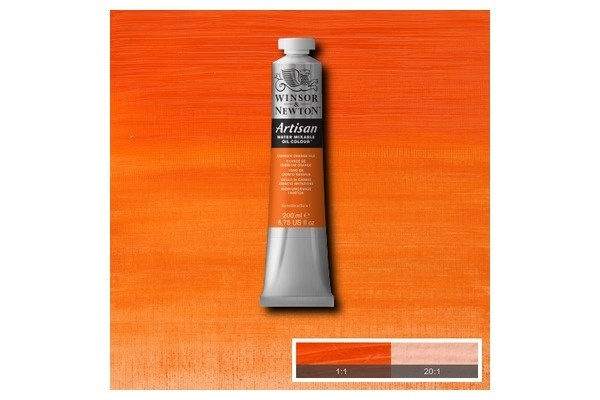 WINSOR Artisan water mix oil 200ml cad. orang hue 090 i gruppen SPORT, FRITID & HOBBY / Hobby / Mal & Tegn / Kunstnerfarver / Oliemaling hos TP E-commerce Nordic AB (A08994)