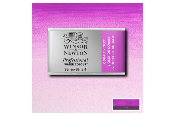 WINSOR Watercolour proff pan Cobalt Violet 192 i gruppen SPORT, FRITID & HOBBY / Hobby / Mal & Tegn / Kunstnerfarver / Akvarel farver hos TP E-commerce Nordic AB (A09117)