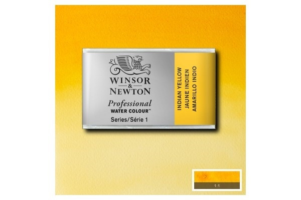 WINSOR Watercolour proff pan Indian Yellow 319 i gruppen SPORT, FRITID & HOBBY / Hobby / Mal & Tegn / Kunstnerfarver / Akvarel farver hos TP E-commerce Nordic AB (A09122)