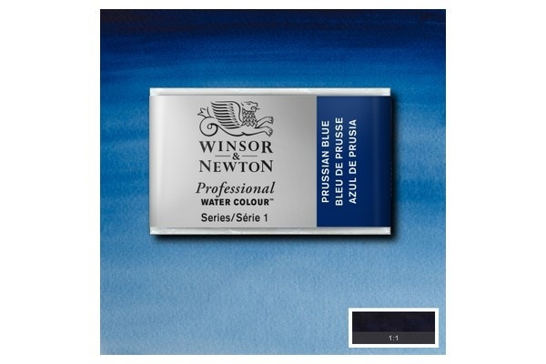 WINSOR Watercolour proff pan Prussian Blue 538 i gruppen SPORT, FRITID & HOBBY / Hobby / Mal & Tegn / Kunstnerfarver / Akvarel farver hos TP E-commerce Nordic AB (A09133)