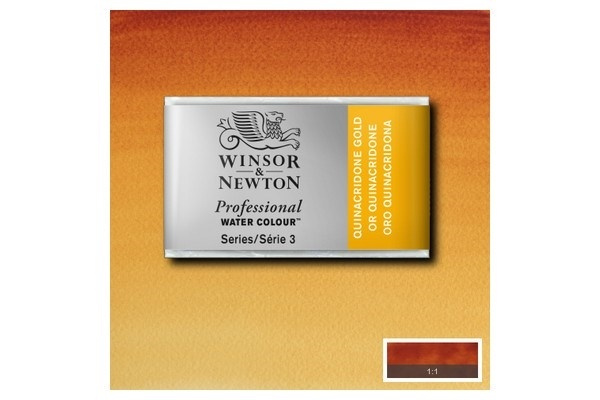 WINSOR Watercolour proff pan Transparent Gold Deep 547 i gruppen SPORT, FRITID & HOBBY / Hobby / Mal & Tegn / Kunstnerfarver / Akvarel farver hos TP E-commerce Nordic AB (A09144)