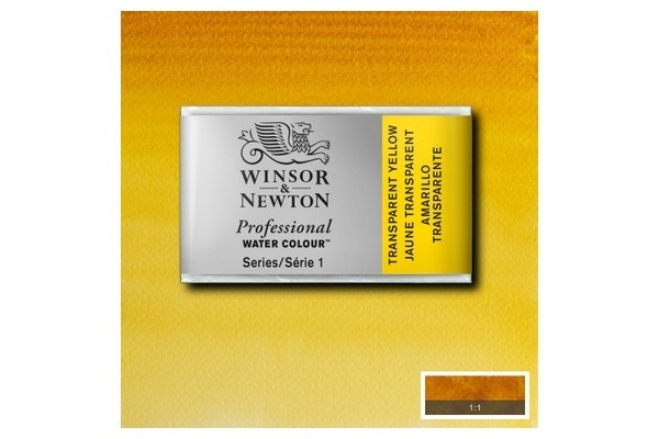 WINSOR Watercolour proff pan Transp. Yellow 653 i gruppen SPORT, FRITID & HOBBY / Hobby / Mal & Tegn / Kunstnerfarver / Akvarel farver hos TP E-commerce Nordic AB (A09152)