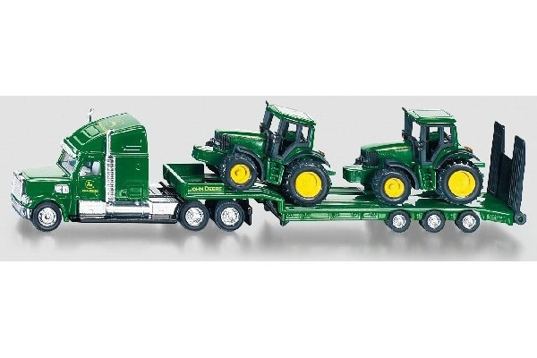 Lastbil med 2st John Deere Traktorer 1:87 i gruppen LEGETØJ, BØRN & BABY / Legetøj / Legetøjsbiler hos TP E-commerce Nordic AB (A09980)