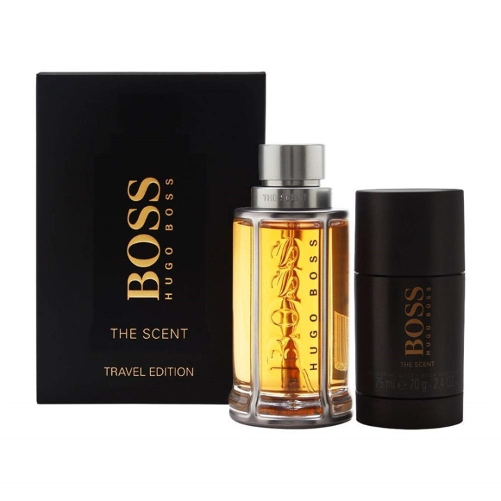 Giftset Hugo Boss The Scent Travel Edition Edt 100ml + Deo 75ml i gruppen SKØNHED & HELSE / Duft & Parfume / Parfume / Parfume kasser hos TP E-commerce Nordic AB (A10992)