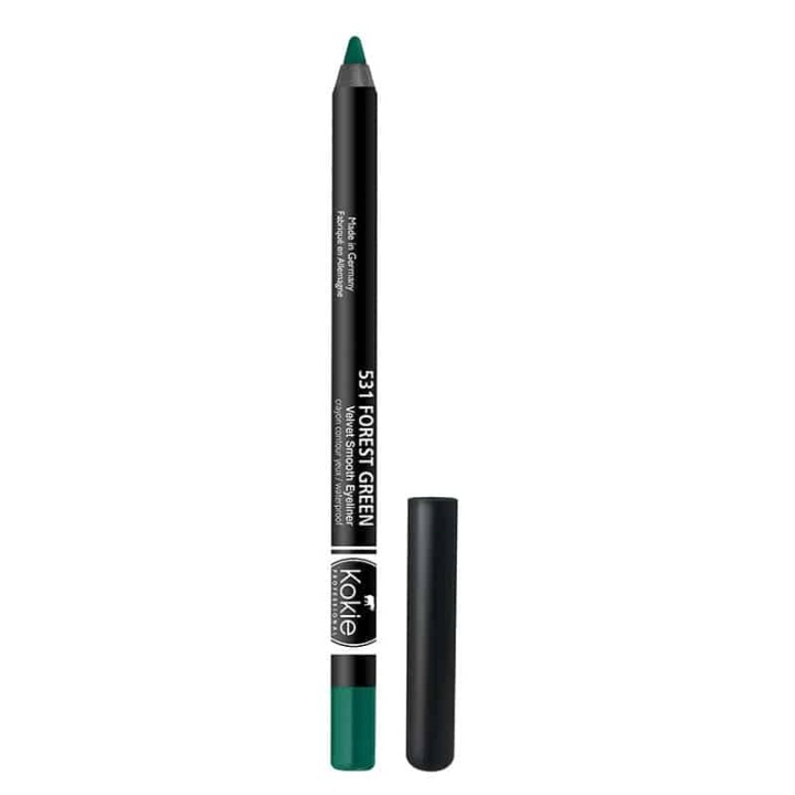 Kokie Velvet Smooth Eyeliner - Forest Green i gruppen SKØNHED & HELSE / Makeup / Øjne og øjenbryn / Eyeliner / Kajal hos TP E-commerce Nordic AB (A11557)