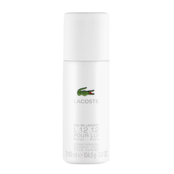 Lacoste Eau De Lacoste L.12.12 Blanc Deo Spray 150ml i gruppen SKØNHED & HELSE / Duft & Parfume / Deodorant / Deo for ham hos TP E-commerce Nordic AB (A11577)