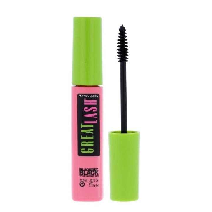 Maybelline Great Lash Mascara Blackest Black 12,5ml i gruppen SKØNHED & HELSE / Makeup / Øjne og øjenbryn / Mascara hos TP E-commerce Nordic AB (A12139)