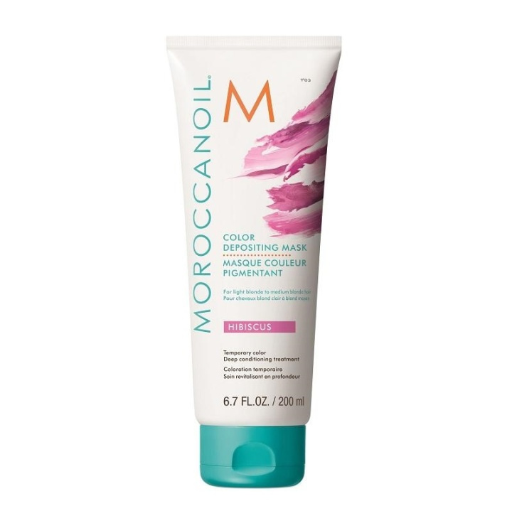 Moroccanoil Color Depositing Mask Hibiscus 200ml i gruppen SKØNHED & HELSE / Hår og styling / Hårpleje / Hårfarve / Hårfarve & Farve bombe hos TP E-commerce Nordic AB (A12287)