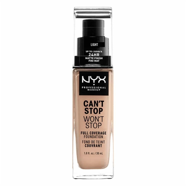 NYX PROF. MAKEUP Cant Stop Wont Stop Foundation - Light i gruppen SKØNHED & HELSE / Makeup / Makeup ansigt / Foundation hos TP E-commerce Nordic AB (A12417)