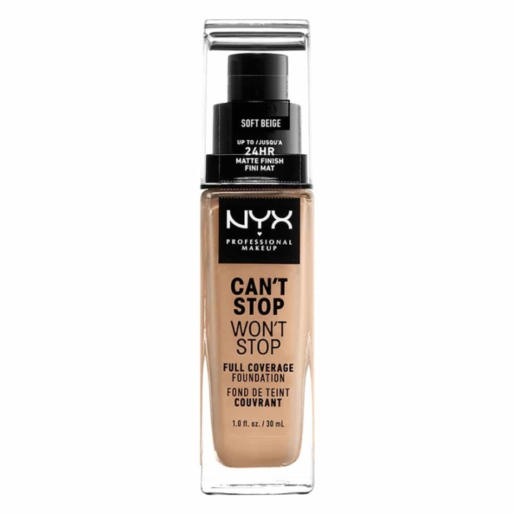 NYX PROF. MAKEUP Cant Stop Wont Stop Foundation - Soft Beige i gruppen SKØNHED & HELSE / Makeup / Makeup ansigt / Foundation hos TP E-commerce Nordic AB (A12426)