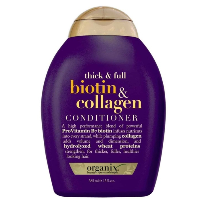 OGX Thick & Full Biotin & Collagen Conditioner 385ml i gruppen SKØNHED & HELSE / Hår og styling / Hårpleje / Balsam hos TP E-commerce Nordic AB (A12608)