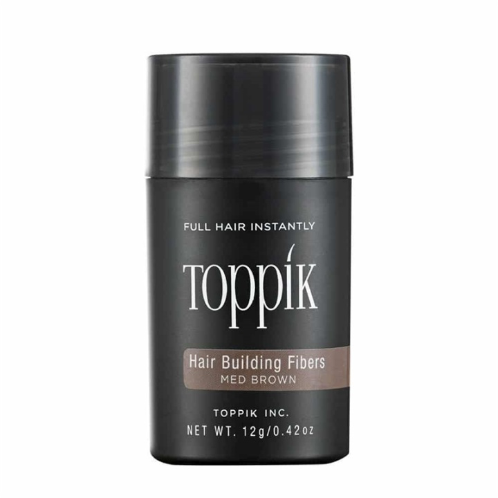 Toppik Hair Building Fibers Regular 12 g - Medium Brown i gruppen SKØNHED & HELSE / Hår og styling / Hår styling / Volumen pulver hos TP E-commerce Nordic AB (A13101)