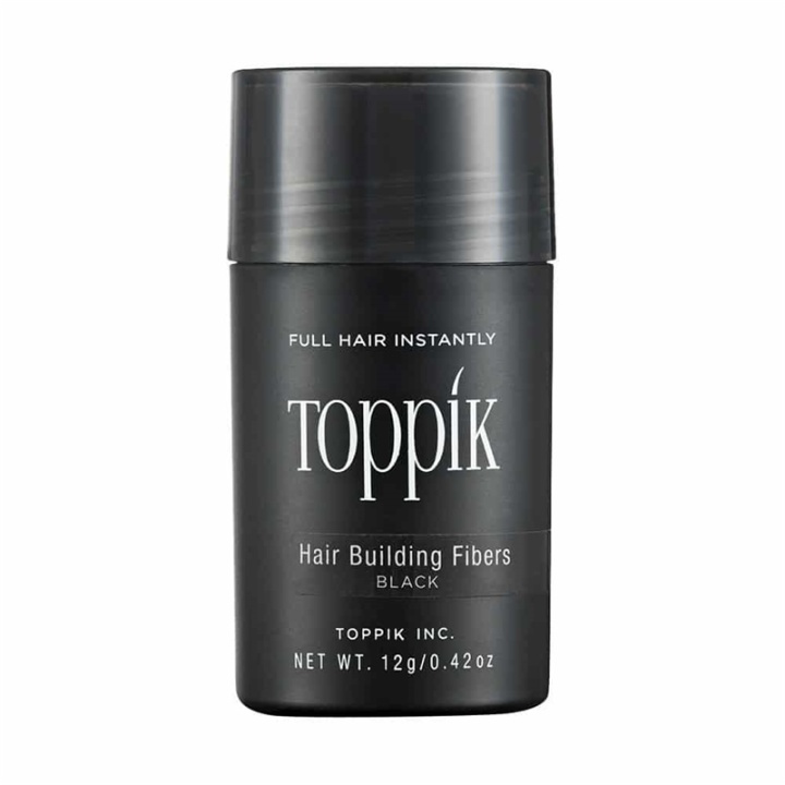 Toppik Hair Building Fibers Regular 12g - Black i gruppen SKØNHED & HELSE / Hår og styling / Hår styling / Volumen pulver hos TP E-commerce Nordic AB (A13103)