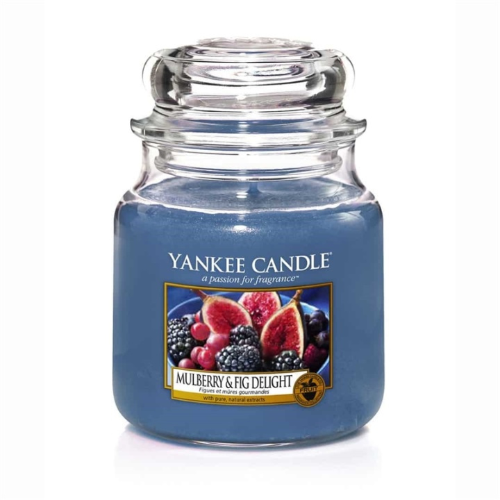 Yankee Candle Classic Medium Jar Mulberry & Fig Delight 411g i gruppen SKØNHED & HELSE / Duft & Parfume / Øvrig duft / Duftlys hos TP E-commerce Nordic AB (A13286)