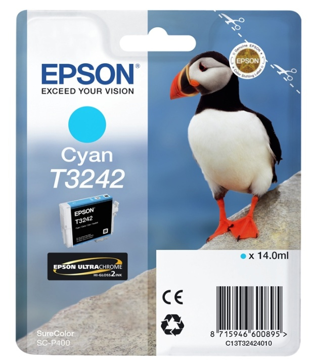 Epson SureColor T3242 Cyan i gruppen COMPUTERTILBEHØR / Printere og tilbehør / Blæk og toner / Blækpatroner / Epson hos TP E-commerce Nordic AB (A14143)