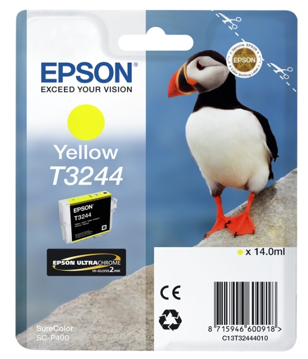 Epson T3244 Yellow i gruppen COMPUTERTILBEHØR / Printere og tilbehør / Blæk og toner / Blækpatroner / Epson hos TP E-commerce Nordic AB (A14145)