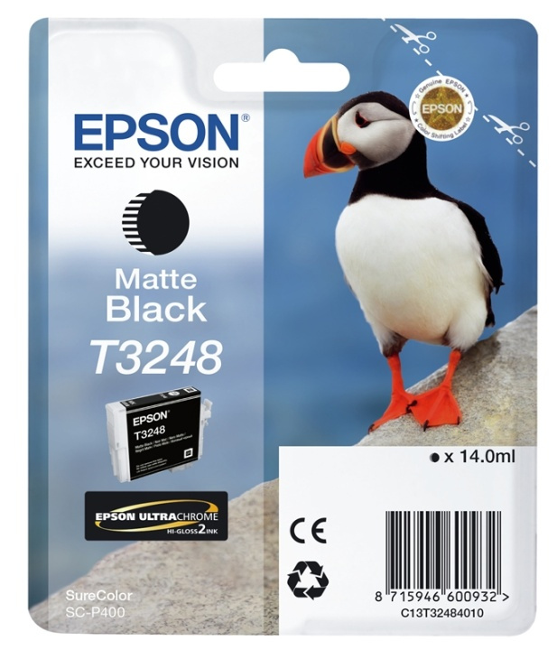 Epson T3248 Matte Black i gruppen COMPUTERTILBEHØR / Printere og tilbehør / Blæk og toner / Blækpatroner / Epson hos TP E-commerce Nordic AB (A14146)