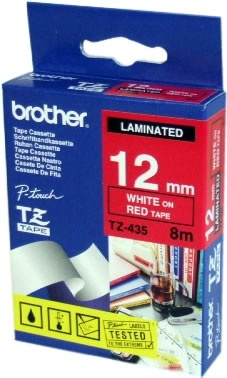 Brother TZe-435 etikett-tejp TZ i gruppen COMPUTERTILBEHØR / Printere og tilbehør / Printere / Zebra & Label Printere hos TP E-commerce Nordic AB (A14667)