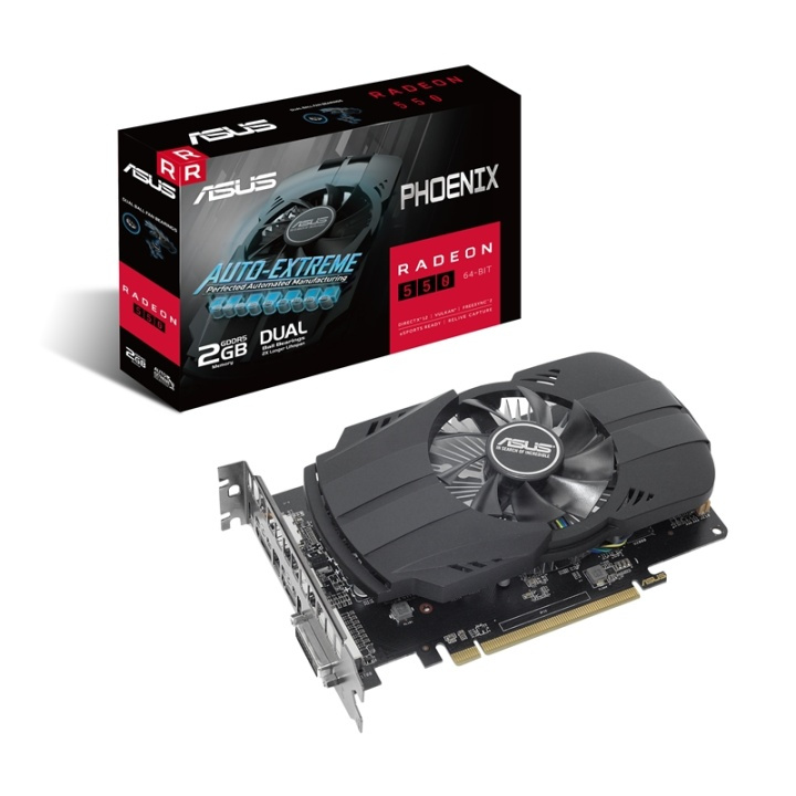 ASUS PH-550-2G AMD Radeon RX 550 2 GB GDDR5 i gruppen COMPUTERTILBEHØR / Computerkomponenter / Grafikkort hos TP E-commerce Nordic AB (A14760)