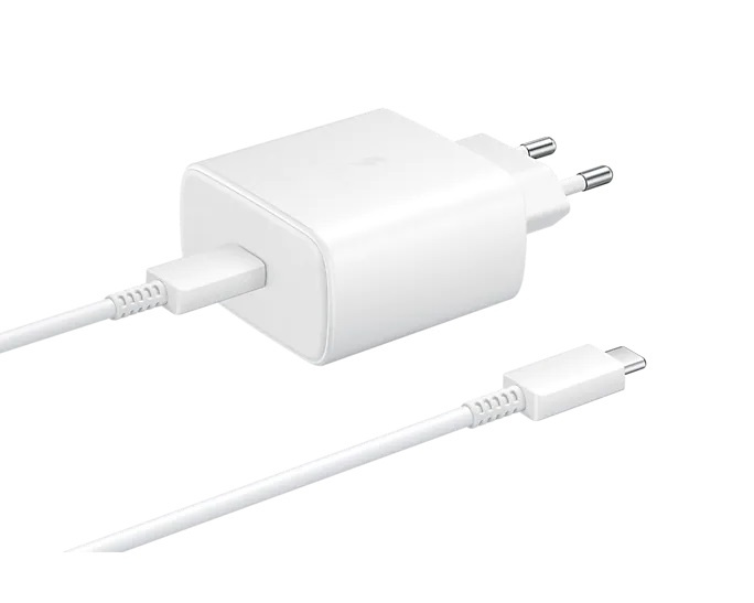 Samsung EP-TA845 Snabbladdare PD 3.0 45W med kabel 1 m, Vit i gruppen SMARTPHONES & TABLETS / Opladere og kabler / Vægoplader / Væg oplader Type C hos TP E-commerce Nordic AB (A15056)