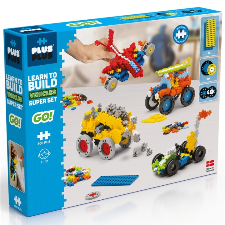 Plus-Plus Learn To Build Vehicles Super i gruppen LEGETØJ, BØRN & BABY / Legetøj / Legetøj hos TP E-commerce Nordic AB (A17987)