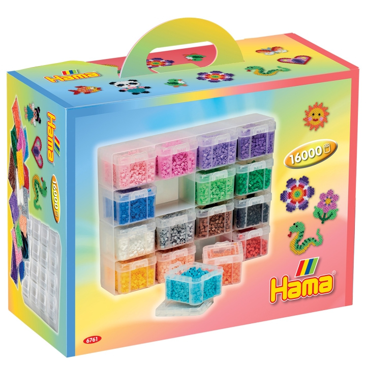 Hama Midi Storage Box Set 16 pcs in i gruppen SPORT, FRITID & HOBBY / Hobby / Perler / Perleplader & Perler hos TP E-commerce Nordic AB (A18762)