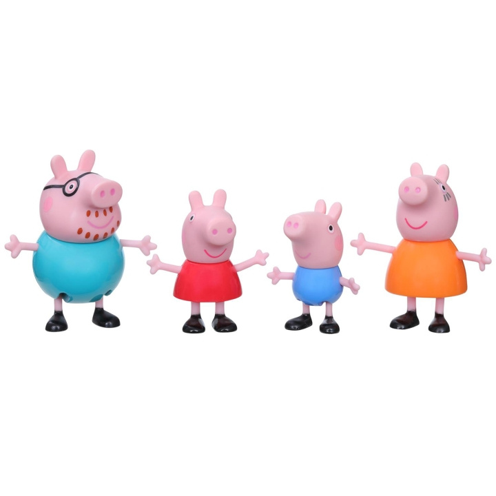 Hasbro Peppa Pig Peppa\'s Family 4-Pac i gruppen LEGETØJ, BØRN & BABY / Legetøj / Figurer, miniaturer og tilbehør hos TP E-commerce Nordic AB (A18795)