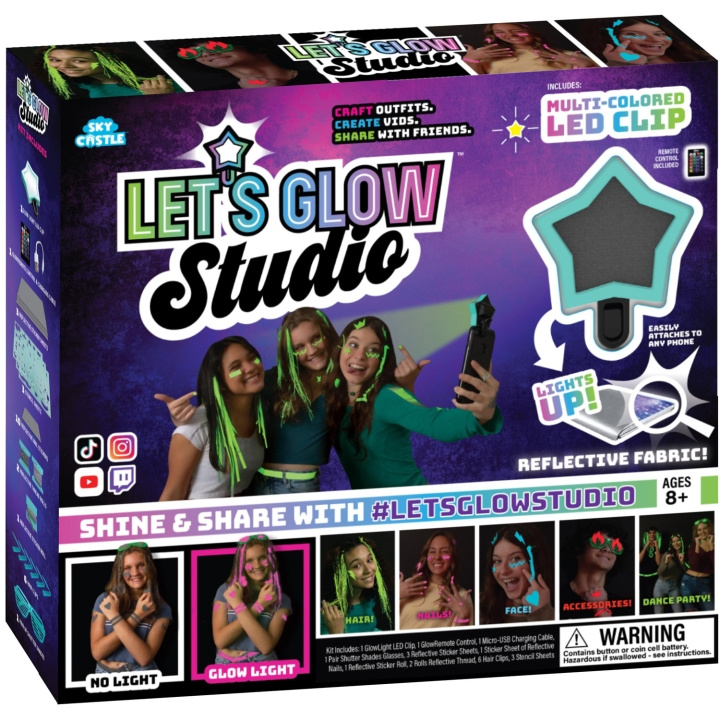 LETS GLOW LetsGlowStudio Starter Kit i gruppen LEGETØJ, BØRN & BABY / Legetøj / Tegne og tælle hos TP E-commerce Nordic AB (A19024)