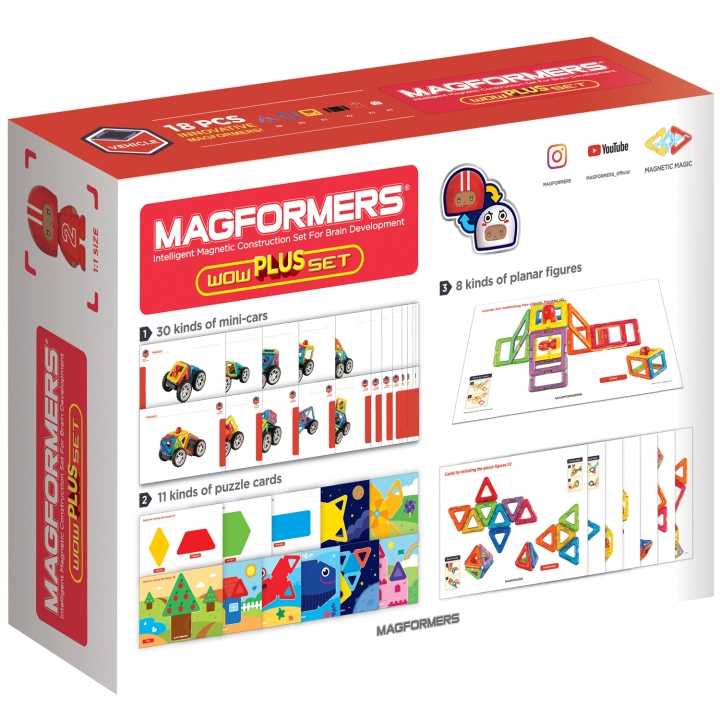 Magformers Wow Plus Set (707020) i gruppen LEGETØJ, BØRN & BABY / Legetøj / Bygge legesager / Klodser hos TP E-commerce Nordic AB (A19080)